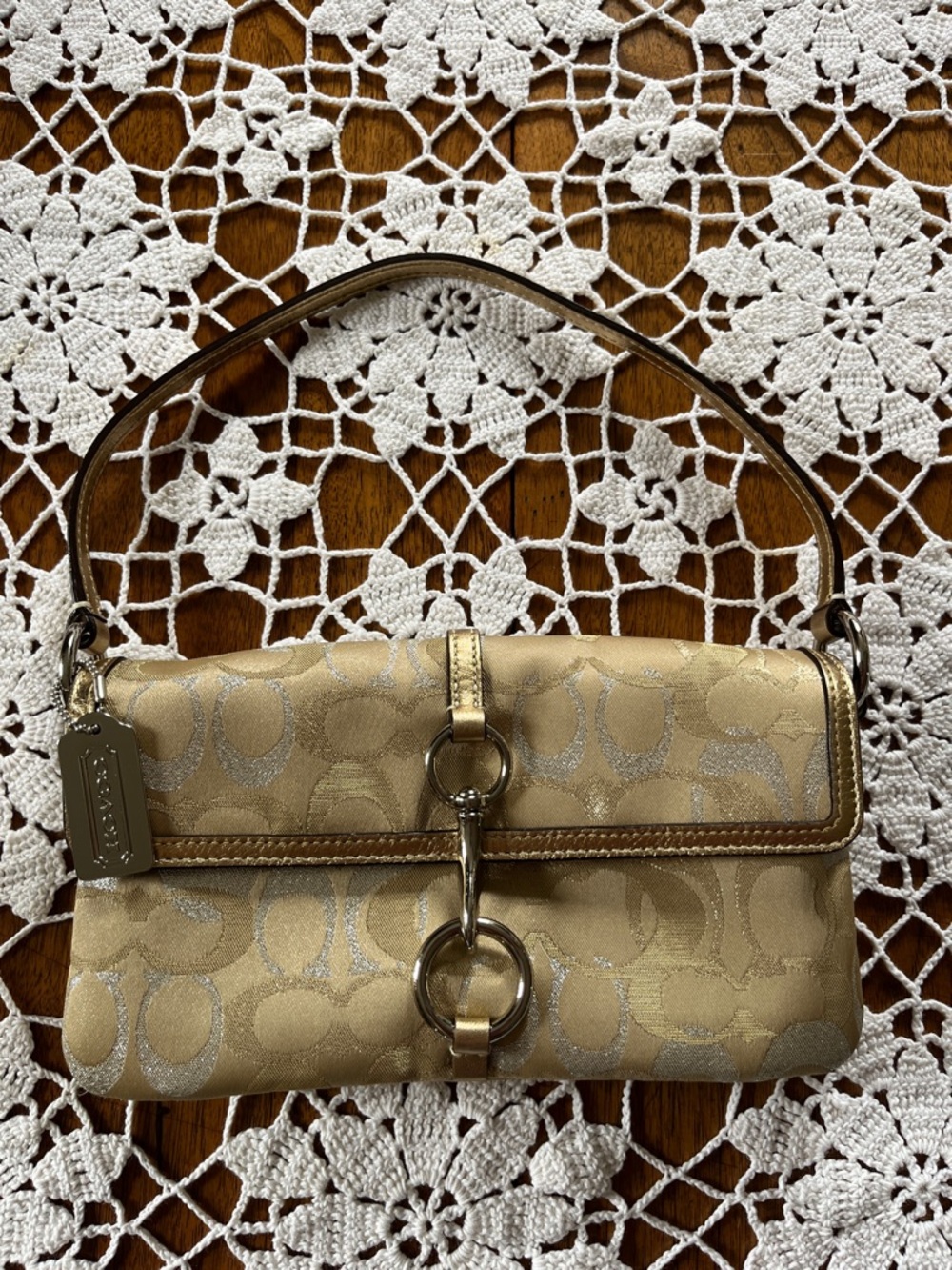 Vintage Coach Hamptons Optic Clip Shoulder Bag - Picture 7 of 7